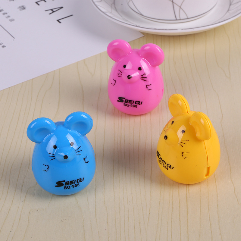 Korean stationery Mickey Mouse style pencil sharpener cartoon fashion cute mouse sharpener wholesale school supplies