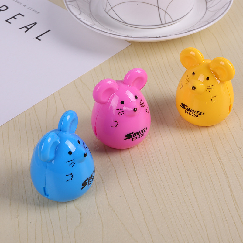 Korean stationery Mickey Mouse style pencil sharpener cartoon fashion cute mouse sharpener wholesale school supplies