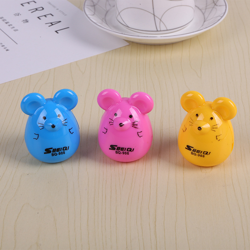Korean stationery Mickey Mouse style pencil sharpener cartoon fashion cute mouse sharpener wholesale school supplies