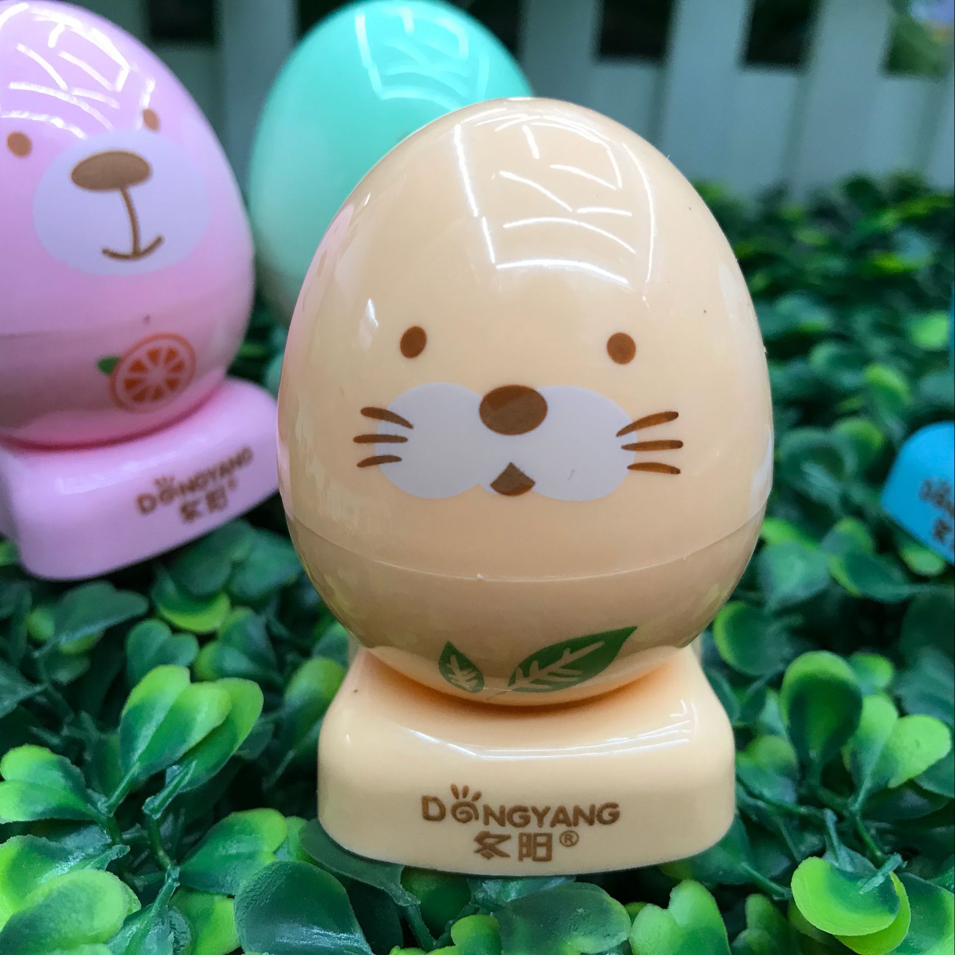 cartoon double hole pencil sharpener candy color animal cute egg sharpener pen shaver student stationery wholesale