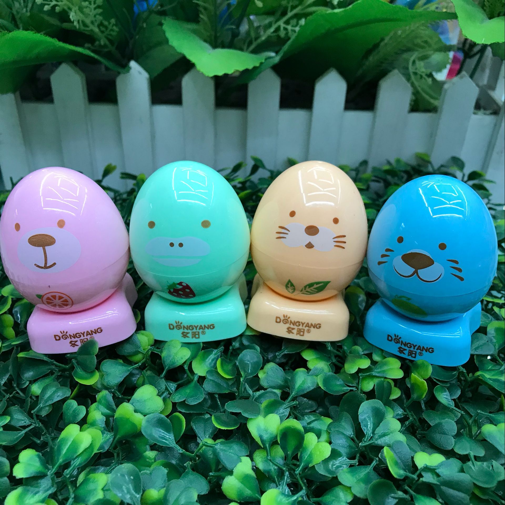 cartoon double hole pencil sharpener candy color animal cute egg sharpener pen shaver student stationery wholesale