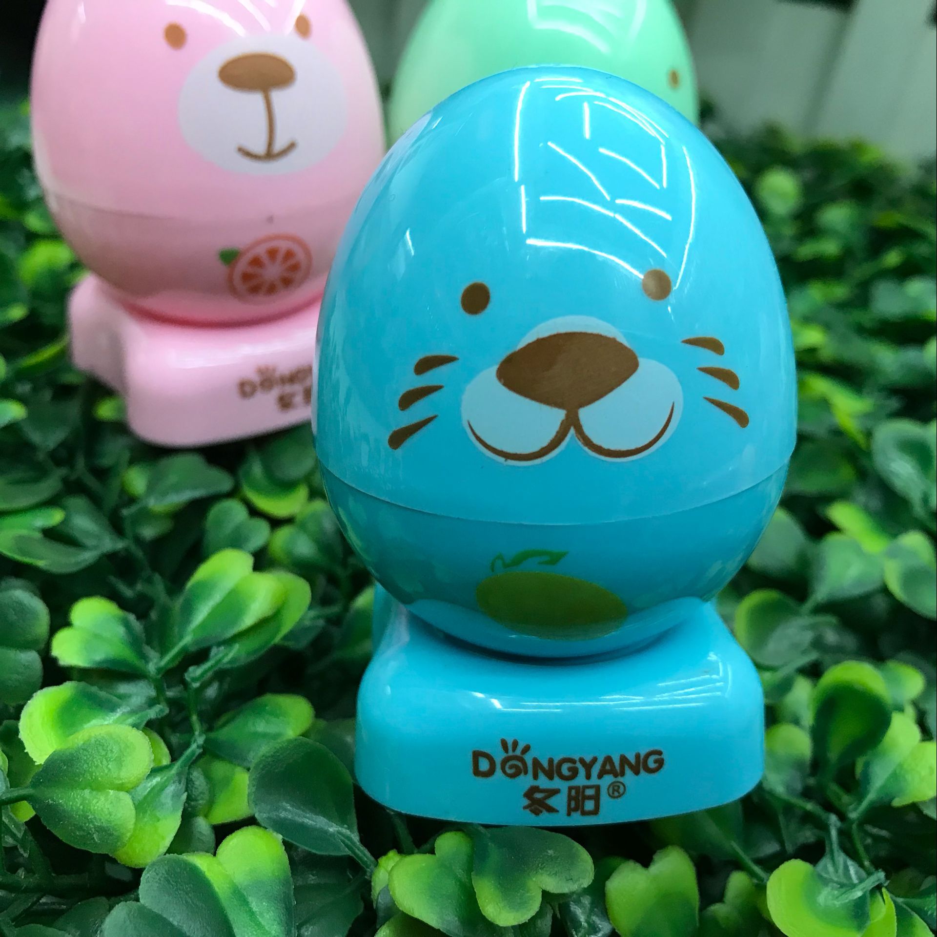 cartoon double hole pencil sharpener candy color animal cute egg sharpener pen shaver student stationery wholesale