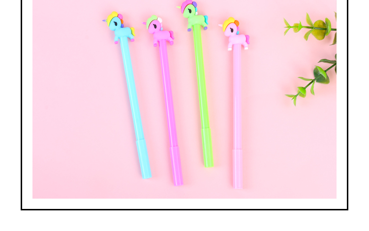 Factory Direct Sales Unicorn Cute Pony Cartoon Gel Pen 0.5mm Student Gel Pen Black Ink Pen Customizable Factory Direct Sales Unicorn Cute Pony Cartoon Gel Pen 0.5mm Student Gel Pen Black Ink Pen Customizable