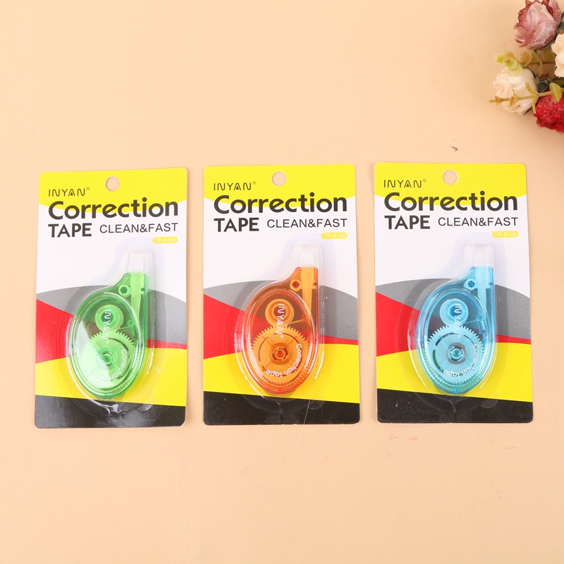 Correction tape Correction tape students with cartoon office stationery