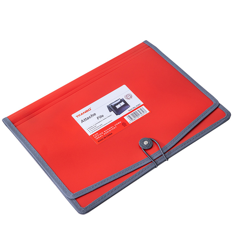 Factory Direct Sales Candy Color Space Bag Large Capacity Test Paper Document Buggy Bag Info Booklet Folder Information Bag