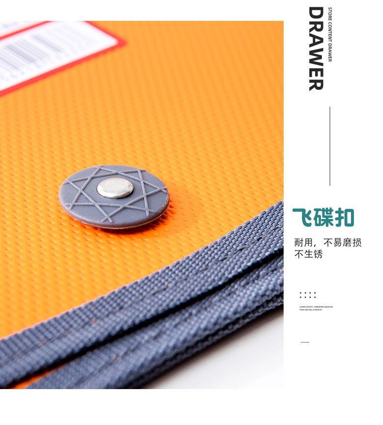 Factory Direct Sales Candy Color Space Bag Large Capacity Test Paper Document Buggy Bag Info Booklet Folder Information Bag