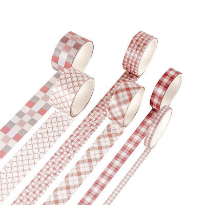 Miss Qu Idyllic Lattice Empty Series and Paper Adhesive Tape Sets Creative Stationery DIY Journal Stickers Simple Stickers