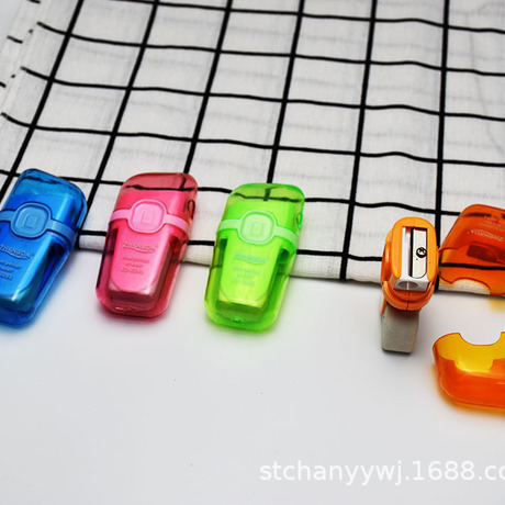 The teacher eraser students wipe clean without leaving a mark cartoon modeling multi-functional like leather eraser and pencil sharpener