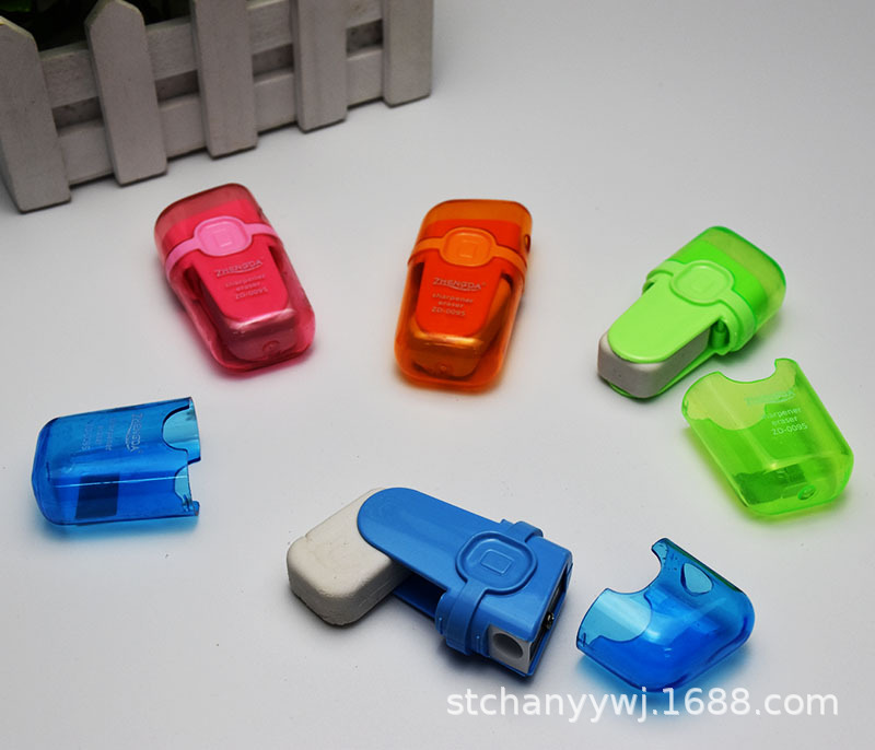The teacher eraser students wipe clean without leaving a mark cartoon modeling multi-functional like leather eraser and pencil sharpener