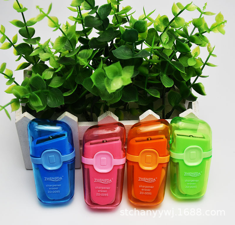 The teacher eraser students wipe clean without leaving a mark cartoon modeling multi-functional like leather eraser and pencil sharpener