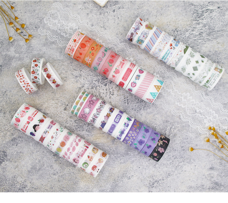Cartoon and Paper Adhesive Tape 60 Rolls DIY Decorative Tapes Sticker Painting Material Cute Children Stationery Journal Gift Box Cartoon and Paper Adhesive Tape 60 Rolls DIY Decorative Tapes Sticker Painting Material Cute Children Stationery Journal Gift Box