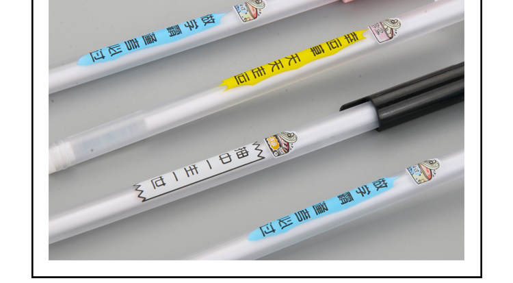Personalized Xueba Fashionable Words Gel Pen with Diamond Gel Pen Creative Text Student Black Gel Ink Pen Signature Pen Wholesale