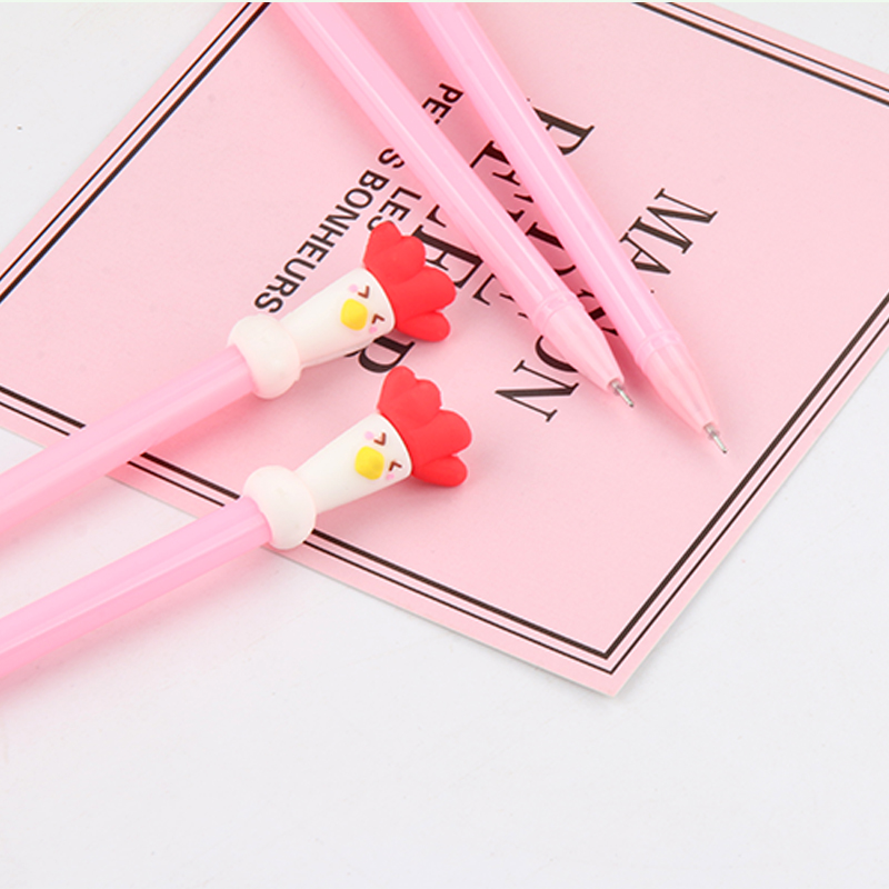 P-1546 Creative Cock Gel Pen Bird Cute Cartoon Water-Based Paint Pen Office Signature Pen Student Stationery