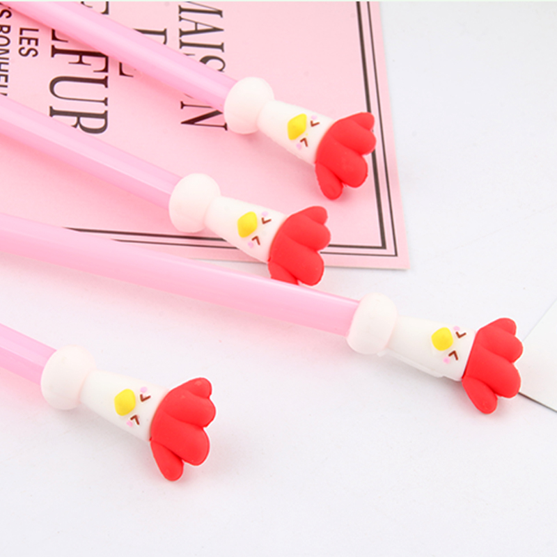 P-1546 Creative Cock Gel Pen Bird Cute Cartoon Water-Based Paint Pen Office Signature Pen Student Stationery