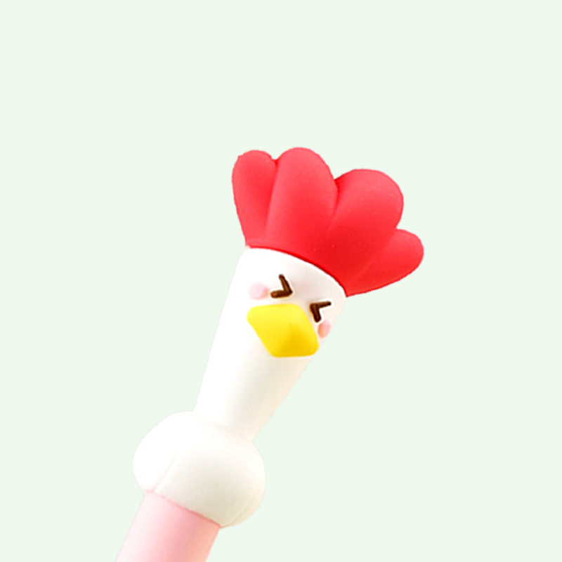 P-1546 Creative Cock Gel Pen Bird Cute Cartoon Water-Based Paint Pen Office Signature Pen Student Stationery