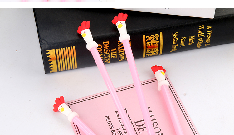 P-1546 Creative Cock Gel Pen Bird Cute Cartoon Water-Based Paint Pen Office Signature Pen Student Stationery