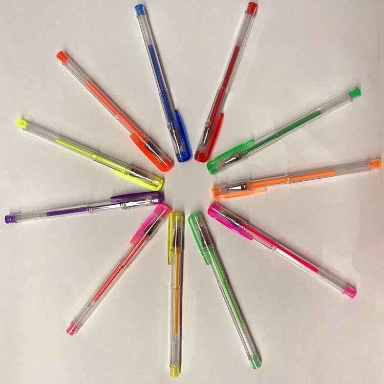 Colored Art Pen Fluorescent Pastel Highlight Gel Pen Office Supplies Student Pen Fluorescent Marker Flash Pen