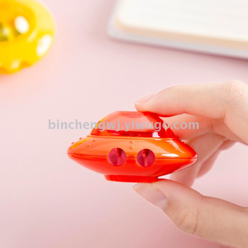 Spaceship pencil sharpener double hole pencil sharpener big hole pencil sharpener student stationery Spaceship pencil sharpener double hole pencil sharpener big hole pencil sharpener student stationery