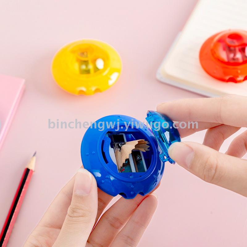  Spaceship pencil sharpener double hole pencil sharpener big hole pencil sharpener student stationery