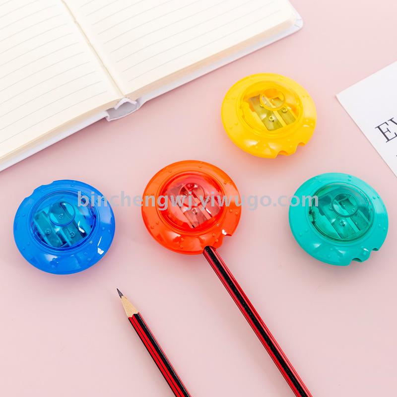 Spaceship pencil sharpener double hole pencil sharpener big hole pencil sharpener student stationery Spaceship pencil sharpener double hole pencil sharpener big hole pencil sharpener student stationery