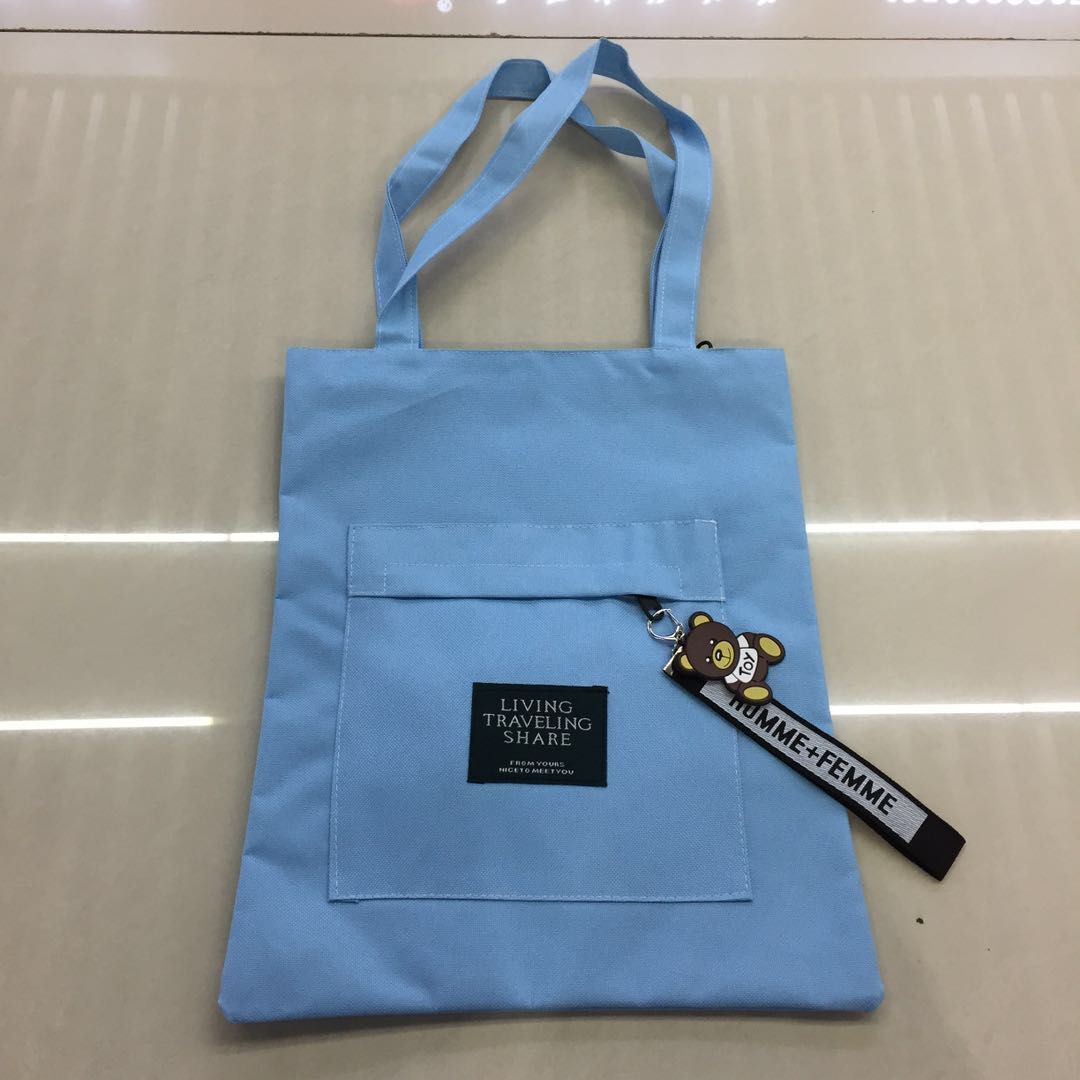 Factory Direct Sales Handbag Large Capacity Zipper Student Tote Bag Training Conference Information Kit Can Also Be Customized by Sample