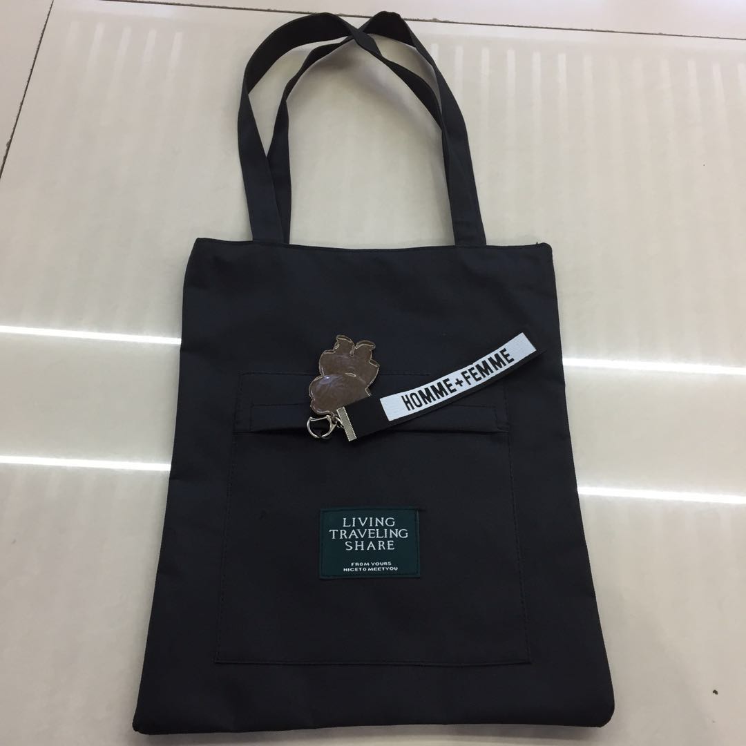Factory Direct Sales Handbag Large Capacity Zipper Student Tote Bag Training Conference Information Kit Can Also Be Customized by Sample