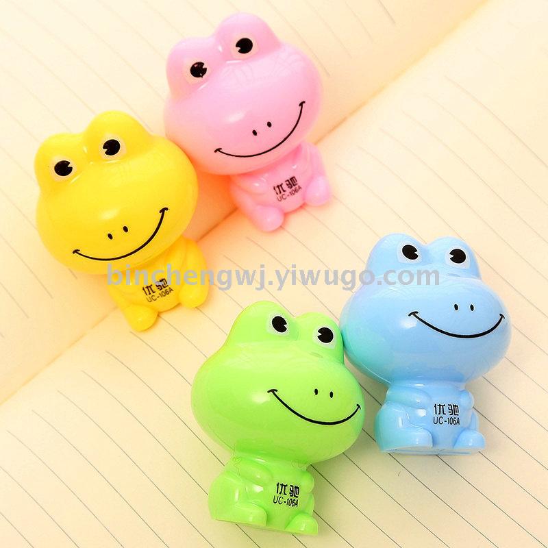 Cartoon Frog pencil Sharpener Student pencil sharpener animal pencil sharpener stationery