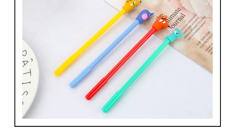 Cartoon Long Nose Animal Gel Pen Cute Student Exam Water-Based Paint Pen Creative Stationery Signature Pen Factory Wholesale