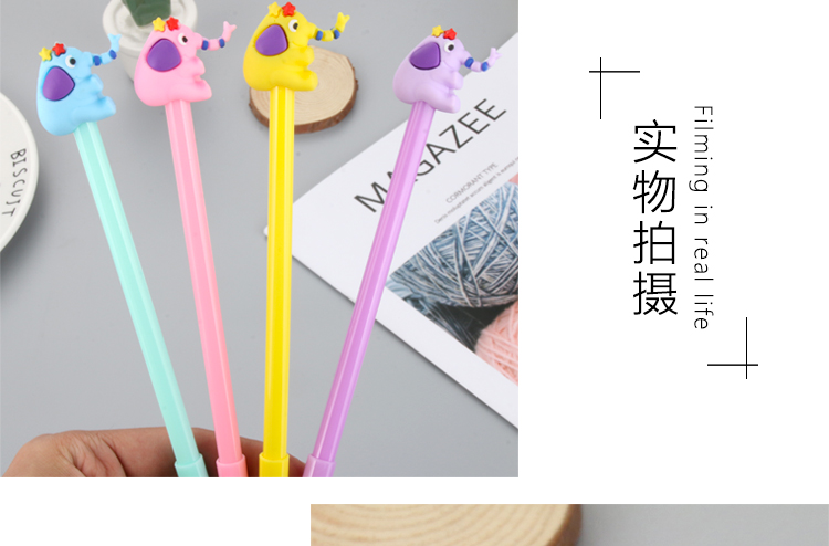 Factory Direct Sales Creative Elephant Gel Pen Cute Cartoon Learning Stationery Water-Based Paint Pen Office Supplies Signature Pen Factory Direct Sales Creative Elephant Gel Pen Cute Cartoon Learning Stationery Water-Based Paint Pen Office Supplies Signature Pen