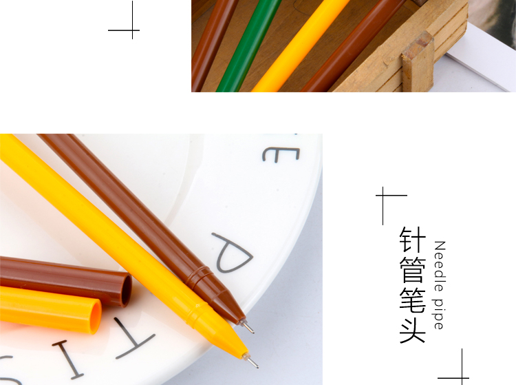 Korean Stationery Cute Cartoon Super Mary Soft Glue Black Gel Pen 0.5mm Office Carbon Water-Based Paint Pen