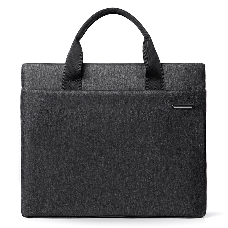 Hand-Carrying Document Information Bag Computer Bag Business Office Conference Bag Printing Advertising High-End Briefcase Wholesale
