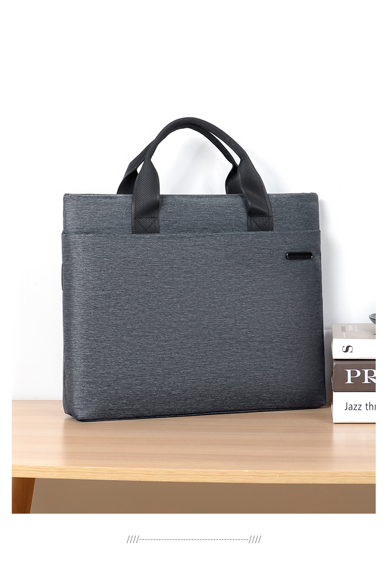 Hand-Carrying Document Information Bag Computer Bag Business Office Conference Bag Printing Advertising High-End Briefcase Wholesale