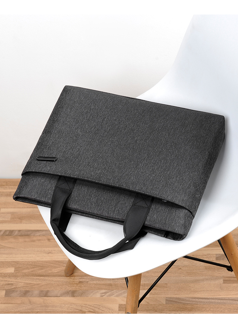 Hand-Carrying Document Information Bag Computer Bag Business Office Conference Bag Printing Advertising High-End Briefcase Wholesale