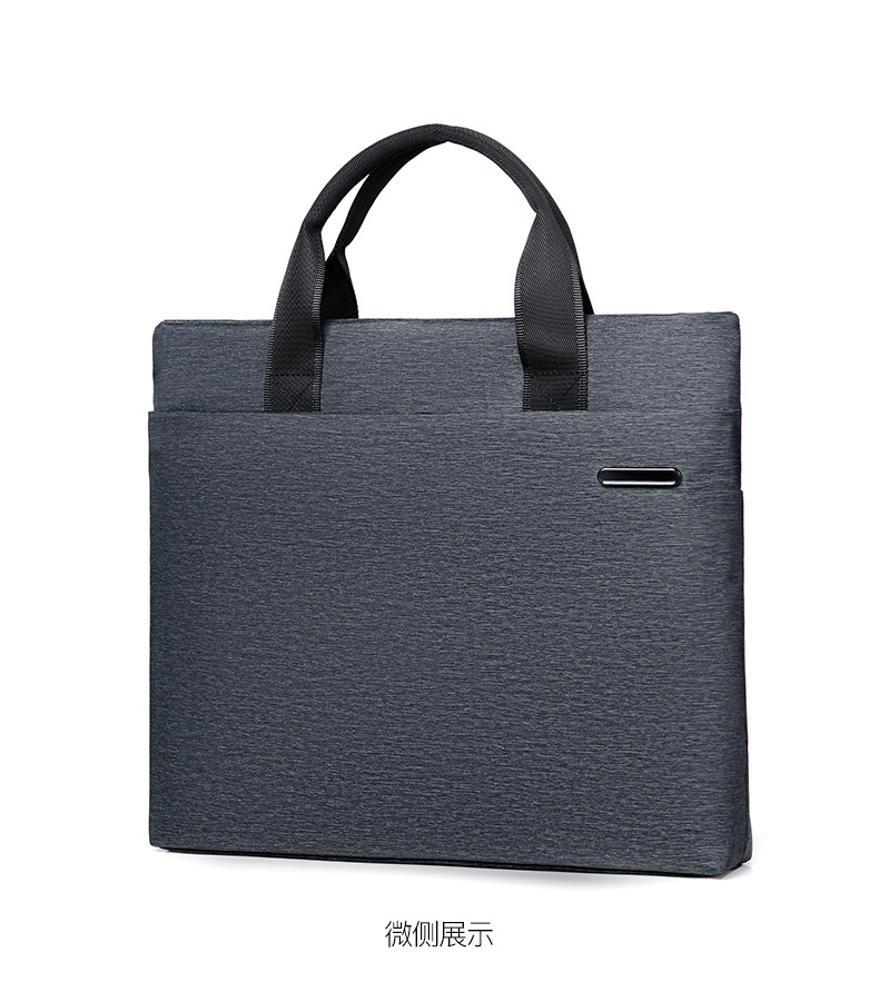 Hand-Carrying Document Information Bag Computer Bag Business Office Conference Bag Printing Advertising High-End Briefcase Wholesale