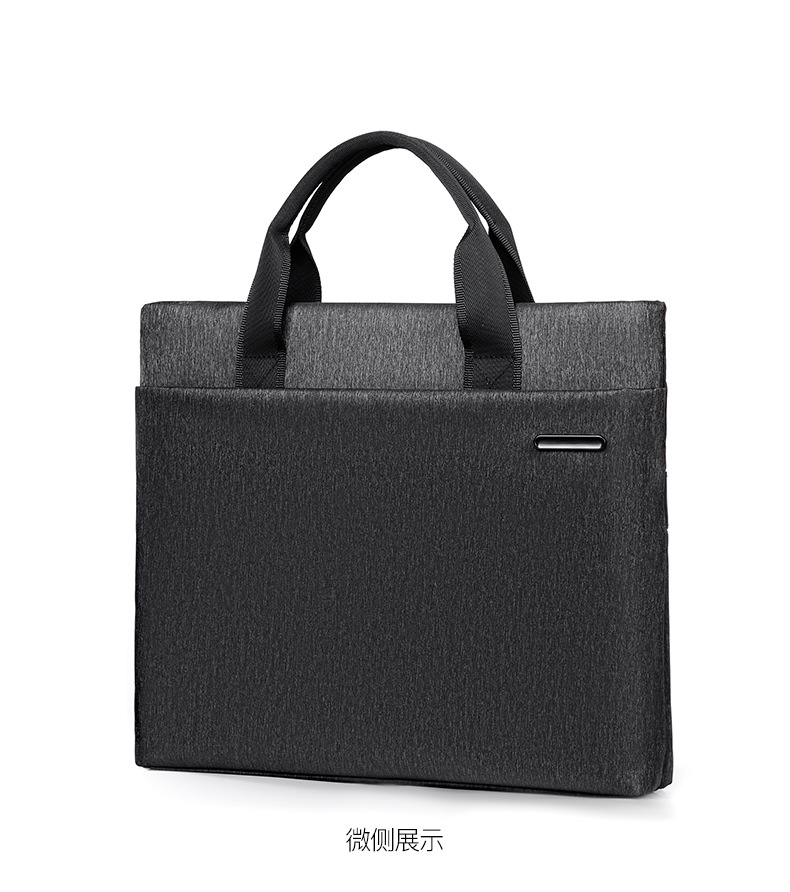 Hand-Carrying Document Information Bag Computer Bag Business Office Conference Bag Printing Advertising High-End Briefcase Wholesale