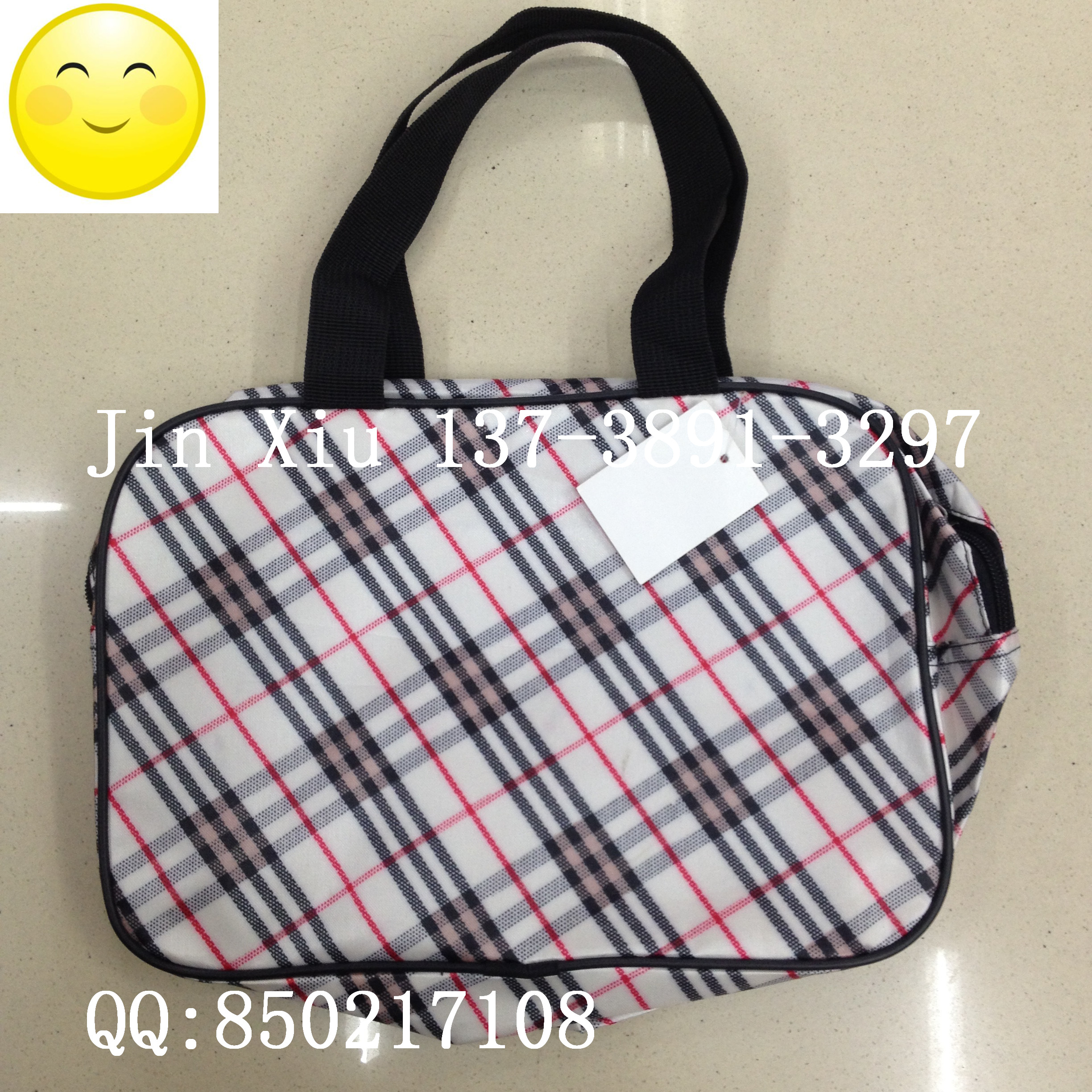 Casual bag fabric bag cosmetic bag information bag fabric bag canvas print bag handbag