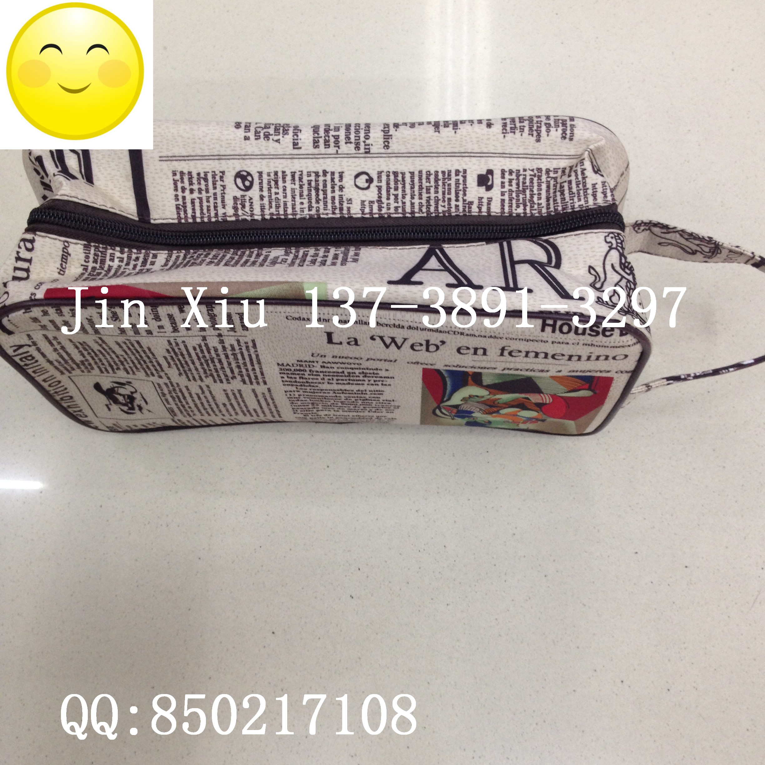 Casual bag fabric bag cosmetic bag information bag fabric bag canvas print bag handbag