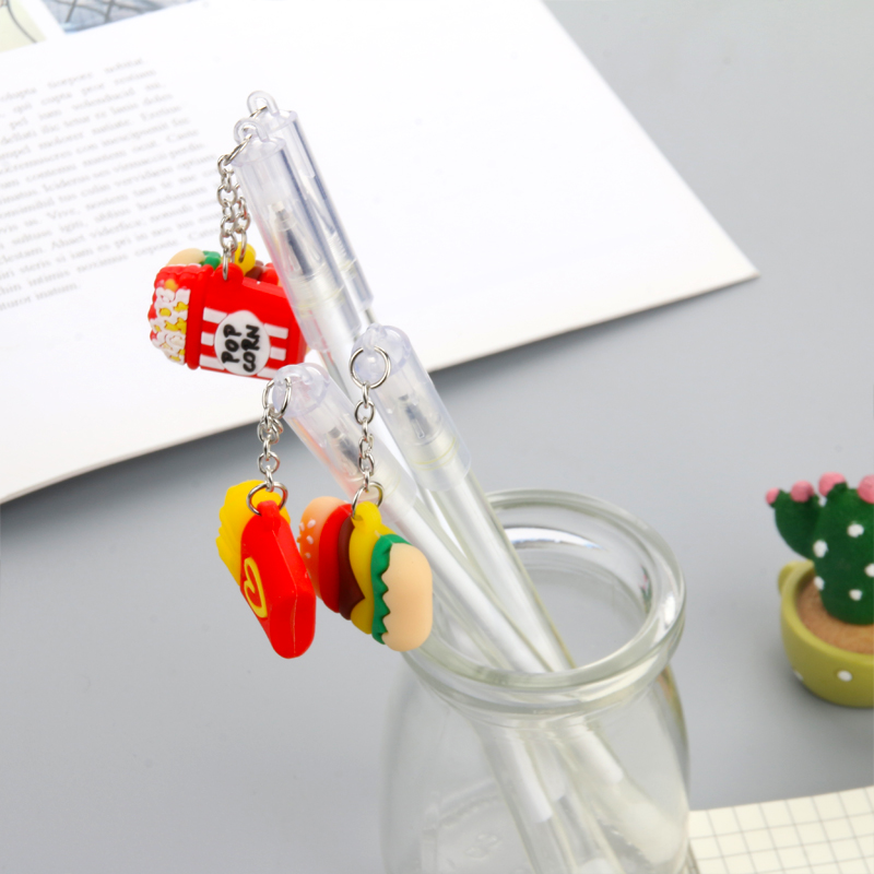 Creative Pendant Pendant Gel Pen Student Stationery KFC Pendant Signature Pen Office Supplies Gift Pen