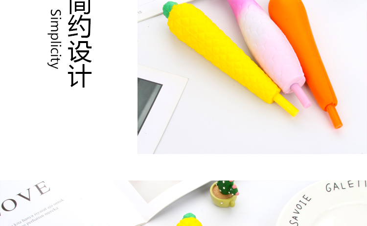 Creative Stationery PU Foam Soft Decompression Decompression Slow Rebound Gel Pen Student Black Ink Pen Creative Stationery PU Foam Soft Decompression Decompression Slow Rebound Gel Pen Student Black Ink Pen