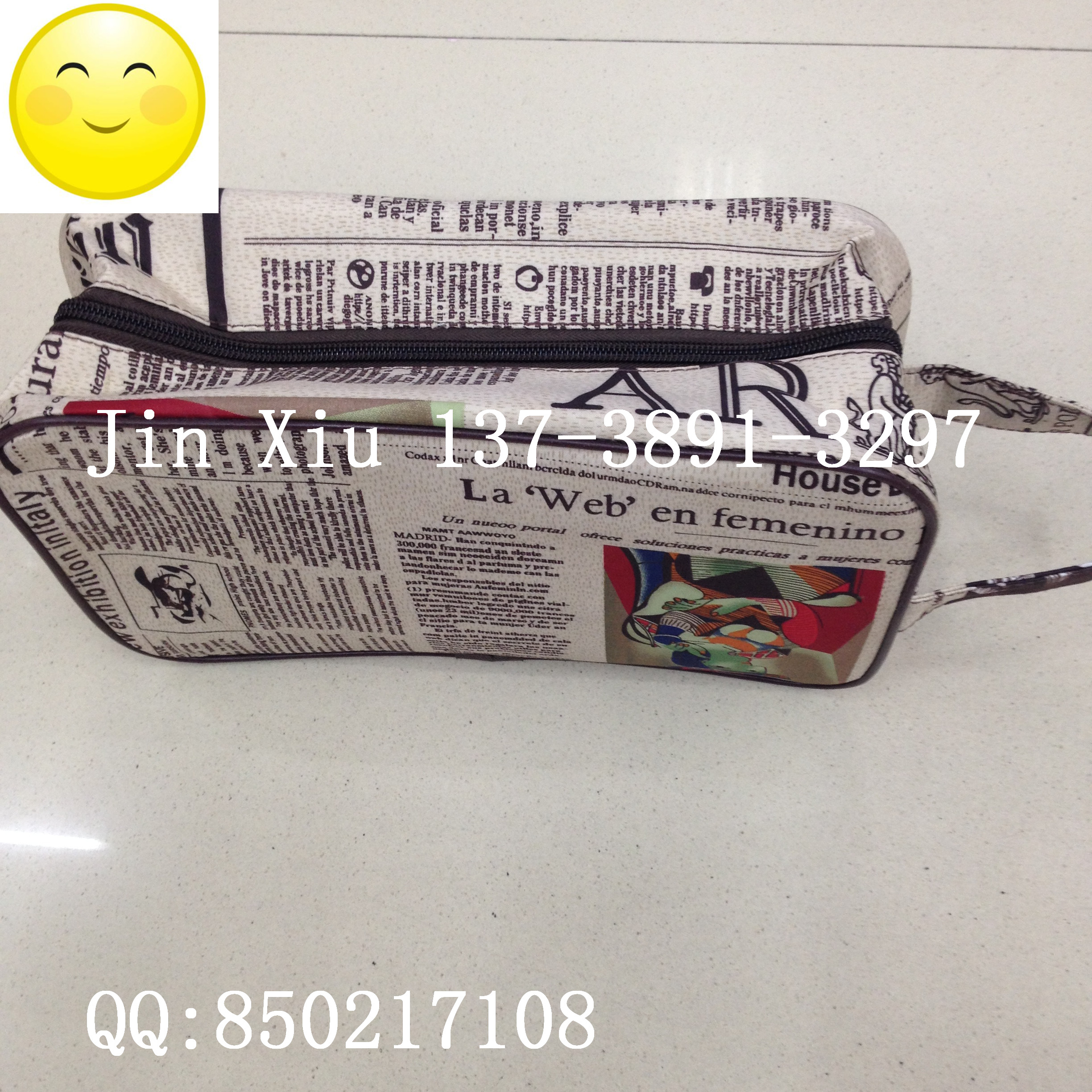 Casual bag fabric bag cosmetic bag information bag fabric bag canvas print bag handbag