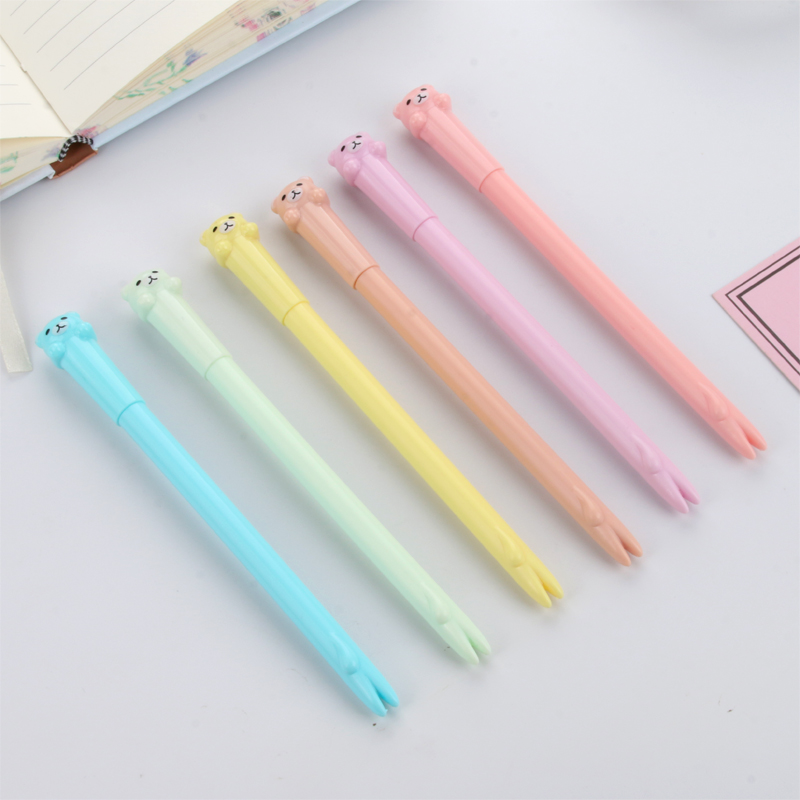 Creative Cute Jelly Color Bear Gel Pen Candy Color Cartoon Water-Based Paint Pen Student Pen Creative Cute Jelly Color Bear Gel Pen Candy Color Cartoon Water-Based Paint Pen Student Pen