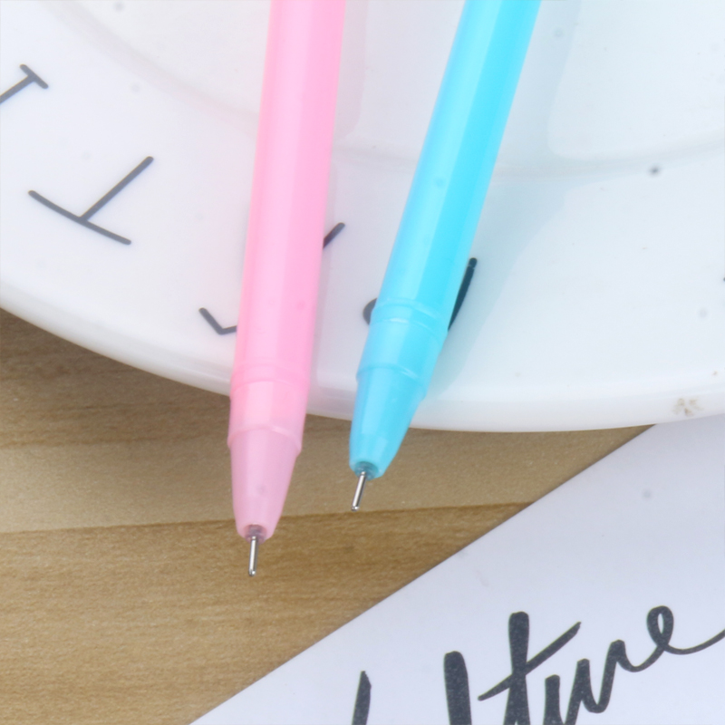 Japanese and Korean Lovely Fancy Cartoon Unicorn Signature Pen Student Writing Gel Pen Office Pen Exam Ball Pen Black