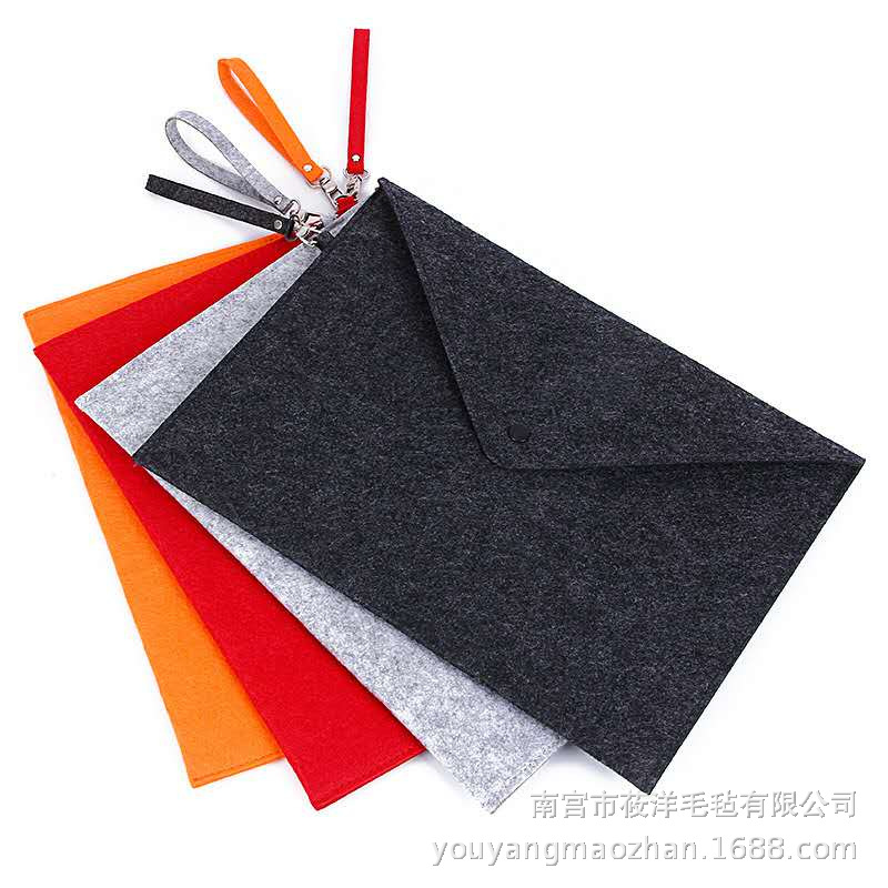 Factory Wholesale Felt A4 File Bag File Folder Information Bag Office Supplies File Bag Customizable Logo