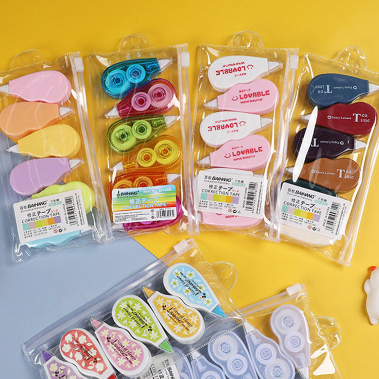 Correction Tape Mini 6 Pack Student Stationery Creative Correction Tape Smooth Not Easy to Break 24 M Large Capacity Correction Tape