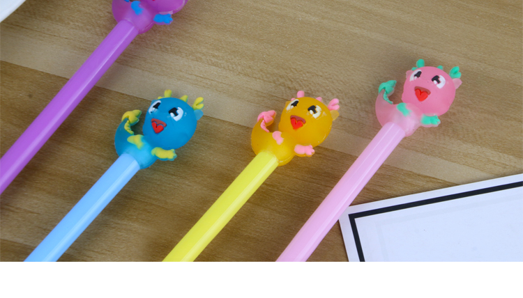 Japanese and Korean Creative New Simple Fresh Little Dragon Black 0.5mm Gel Pen Learning Stationery Wholesale Customizable Japanese and Korean Creative New Simple Fresh Little Dragon Black 0.5mm Gel Pen Learning Stationery Wholesale Customizable