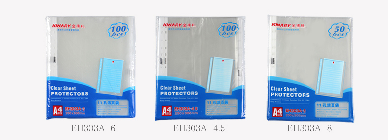 Kinary EH303A-4.5C File Protection Bag 11 Hole Bag Insert Bag Information Bag Loose-Leaf Bag Kinary EH303A-4.5C File Protection Bag 11 Hole Bag Insert Bag Information Bag Loose-Leaf Bag