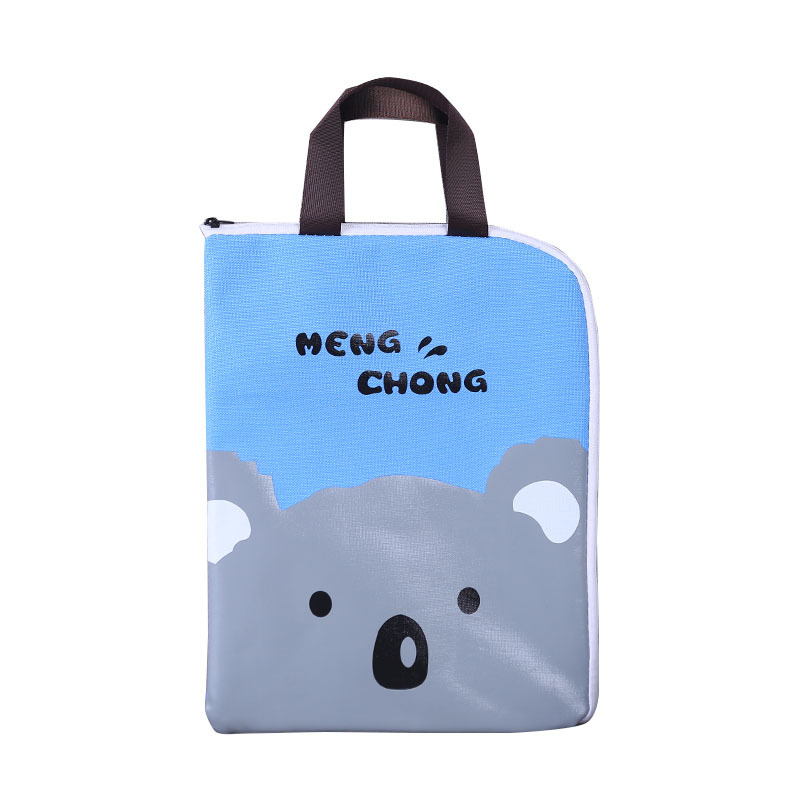 New Casual Student Handbag A4 Information Bag Primary School Student Schoolbag Canvas Bag Korean Cute Printed Tuition Bag