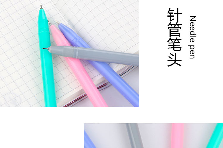 Japanese Korean Cartoon New Creative Unicorn Black Gel Pen Student Studying Stationery Wholesale Customizable Logo