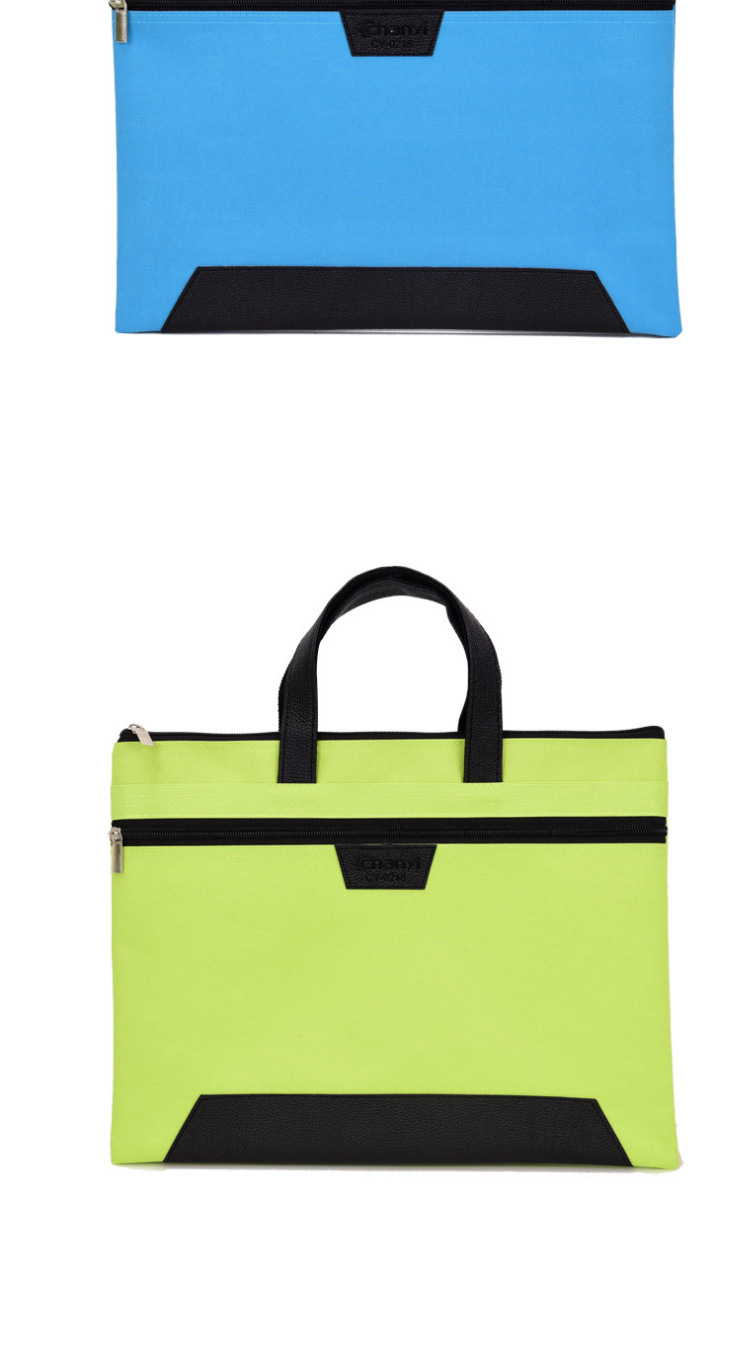Manufacturer Portable Document Bag Canvas Oxford Multi-Layer Office Storage Briefcase A4 Information Bag Zipper File