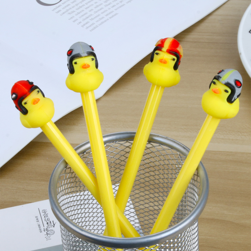 Factory Direct Sales Creative New Cartoon Brave Duckling Animal Gel Pen Stylish Pen Student Studying Stationery Wholesale